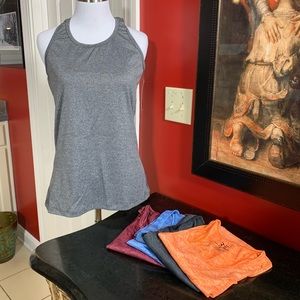 Keep or Resell! 5 Racerback Tank Tops! NWT!  Dry-Fit Activewear TAGLESS!